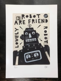 ROBOT ARE FRIEND limited edition print