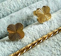 Image 2 of Sunburst Stud Earrings