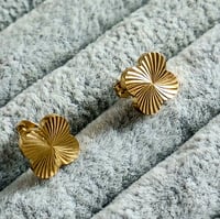 Image 3 of Sunburst Stud Earrings
