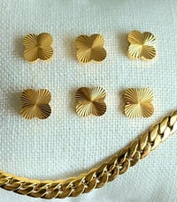 Image 5 of Sunburst Stud Earrings