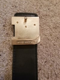 Image 9 of LV Belt Checked Black