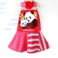 Image 3 of dc pandas smithsmonian national zoo 5/6 twirl tank sleeveless courtneycourtney dress sundress