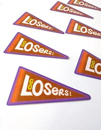 Image 2 of Go Losers! weatherproof sticker 