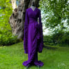 Purple Ruffled "Selene" Dressing Gown Limited Edition 50% off discount code: NeverForget