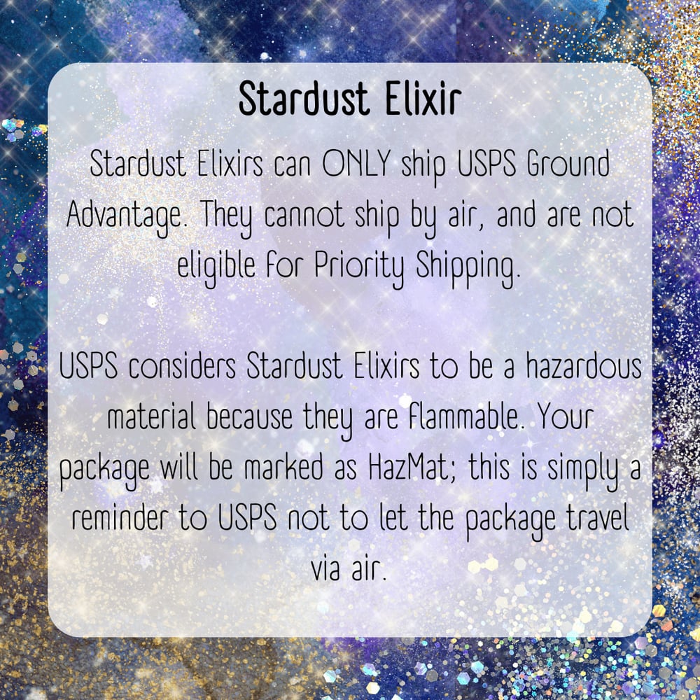 Image of Goddess Stardust Elixir Shimmer Spray. Jasmine, Peach, Gardenia.