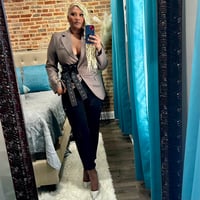 Image 2 of Tan Belted Blazer (NEW)