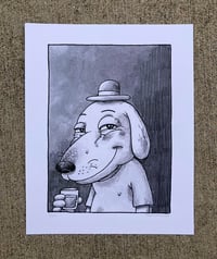 Image 2 of Drinking Dog - print