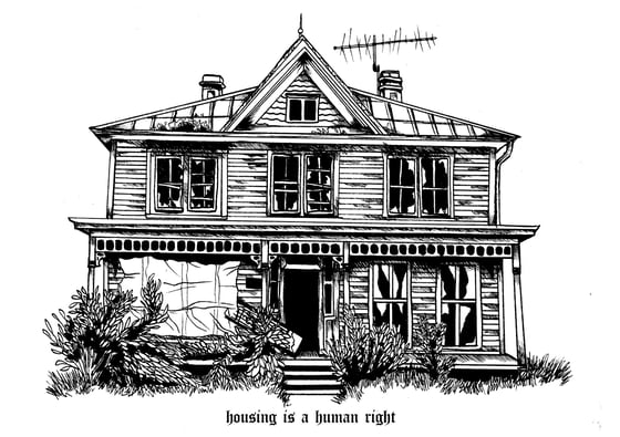 Image of HOUSING IS A HUMAN RIGHT print