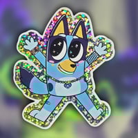 Image 3 of Bluey Kandi Raver Glitter Sticker