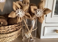 Image 2 of Vintage "Forever Flowers" Beige 