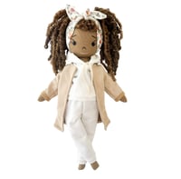 Image 1 of Autumn Handmade Linen Doll (PREORDER ITEM-SHIP DATE ON OR BEFORE DECEMBER 9, 2024)