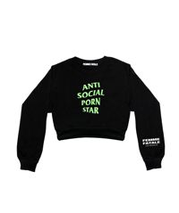 Image 1 of ANTI      SOCIAL      STAR      CROPPED      CREWNECK      