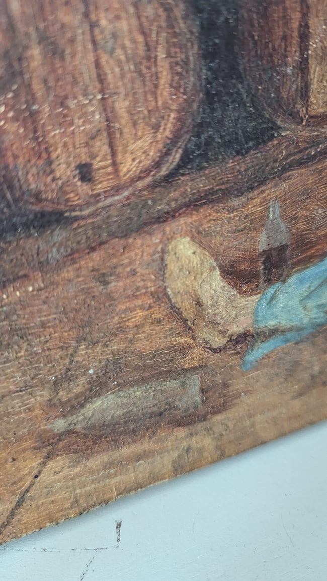 Huile sur toile La cave à vins