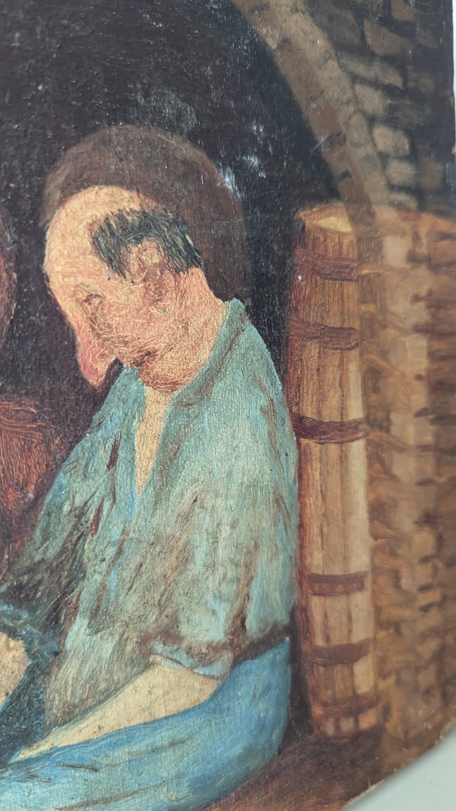 Huile sur toile La cave à vins