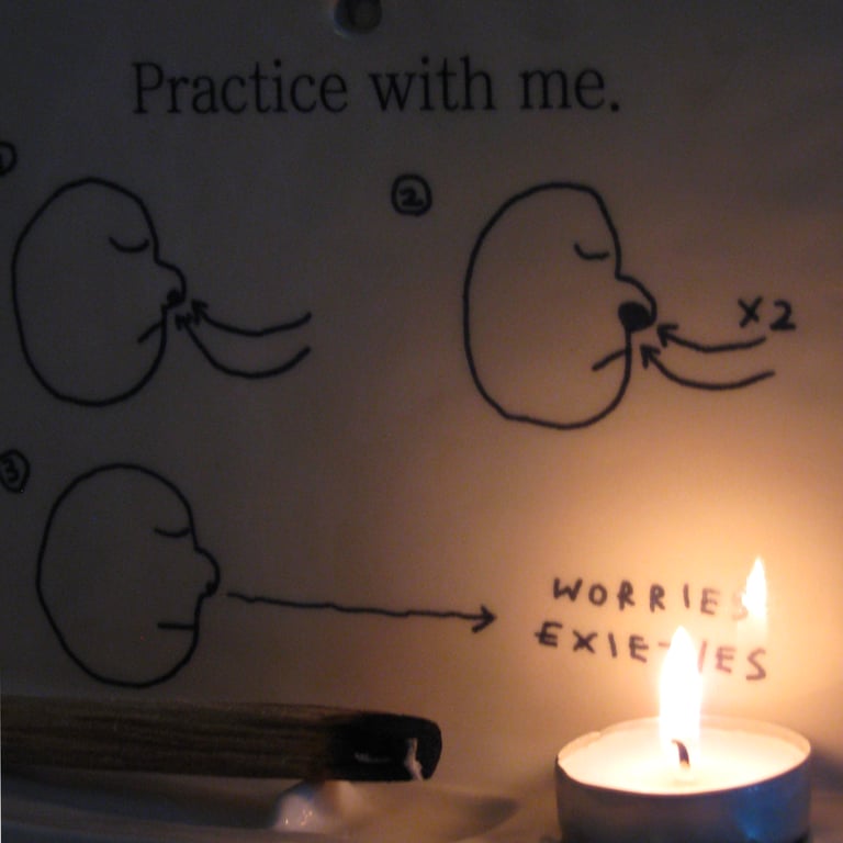 Palo santo stick and candle holder Image 3