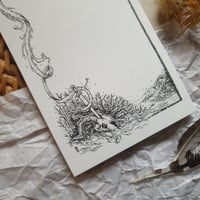 Image 3 of Notepad - Goat Skull and Sword  21 x 9,8cm