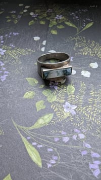 Moss agat ring