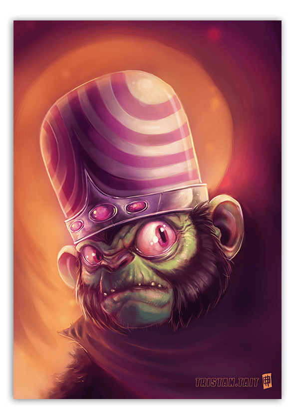 Mojo Jojo - A3 Poster Print | Tristan Tait Illustrations