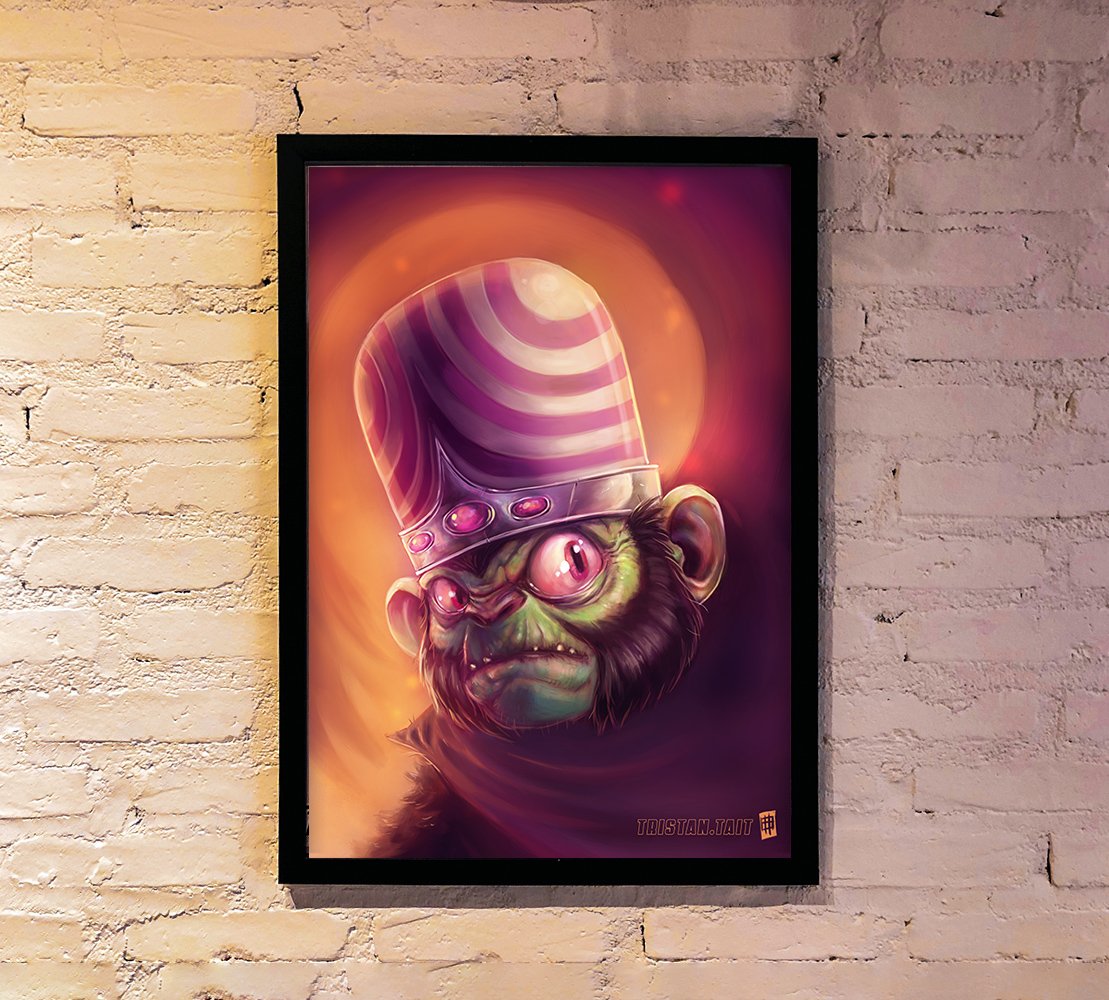 Mojo Jojo - A3 Poster Print | Tristan Tait Illustrations