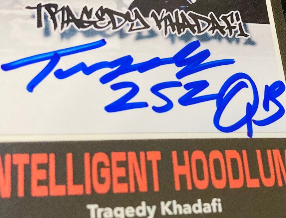 TRAGEDY KHADAFI Exclusive Nonstop Signatures On-Card Autographed Hip Hop Trading Card - #’d to 50!