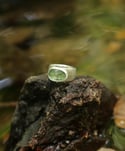 Green Kyanite rock ring