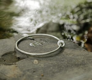 Image of Silver Hag stone bangle