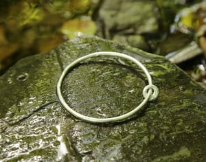 Image of Silver Hag stone bangle