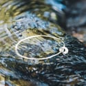 Silver Hag stone bangle