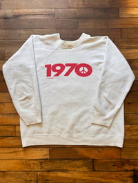 Image 1 of 1970 peace sweatshirt Sz XL 