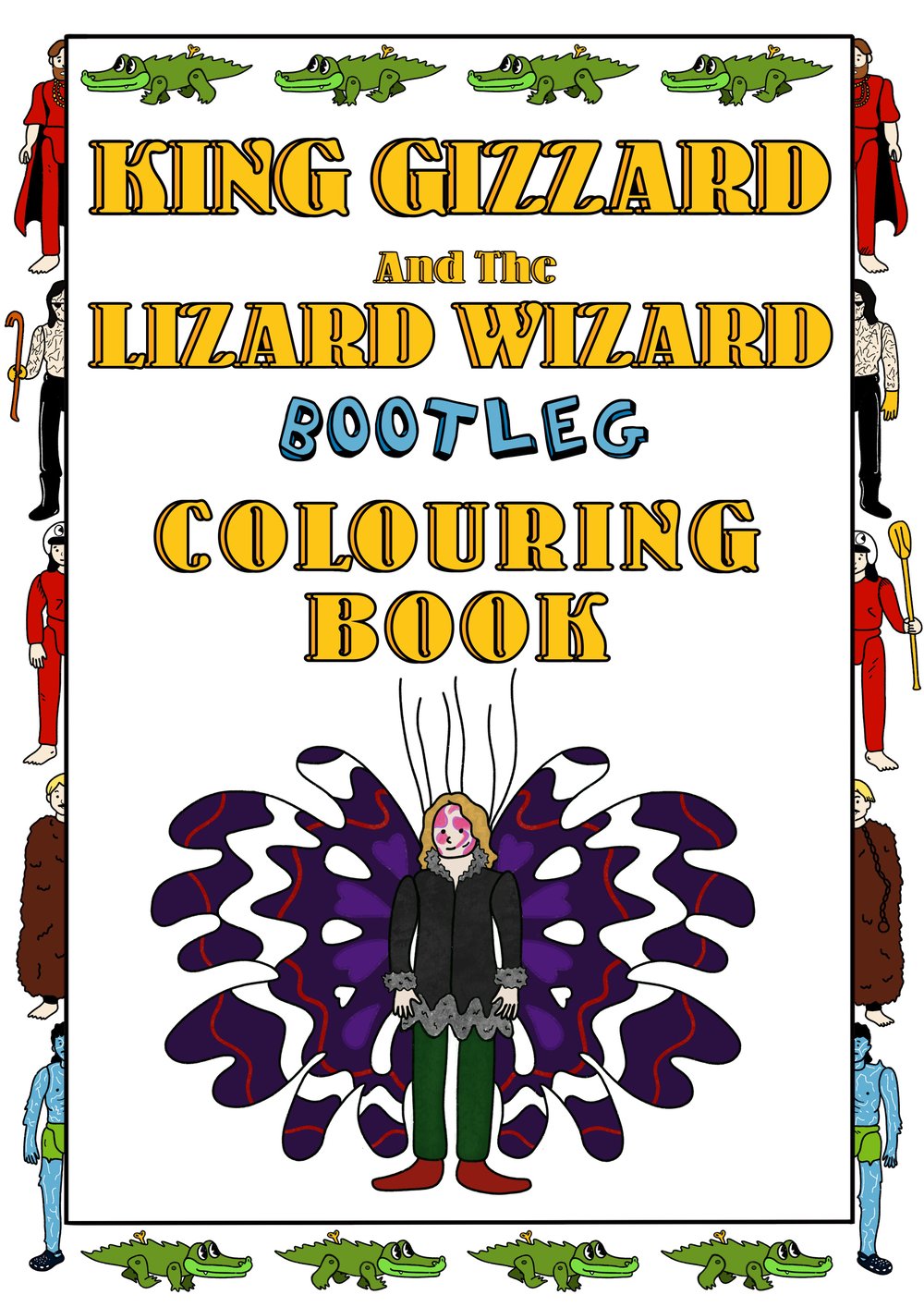 Image of King Gizzard And The Lizard Wizard Bootleg Colouring Book