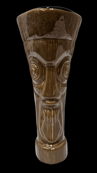 Image 3 of Katiki Castaways No.1 Tiki Mug Gloss Brown Factory Sample 1/1 FREE SHIPPING