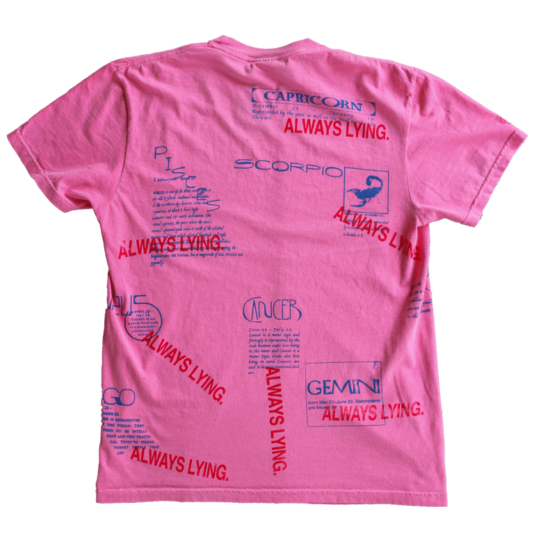 ASTROLOGY ALWAYS LYING TEE Image 3