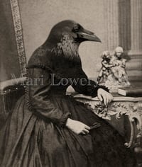 Raven Gothic Halloween Decor 8 x 10 Inch Print