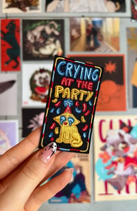 Image 1 of Crying at the Party - Embroidered Patch