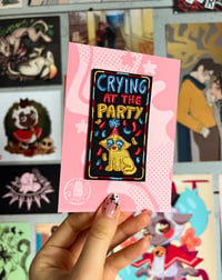 Image 3 of Crying at the Party - Embroidered Patch