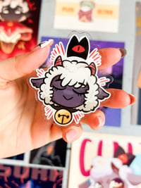 Image 1 of Holy Lamb Acrylic Pin | Cult of the Lamb