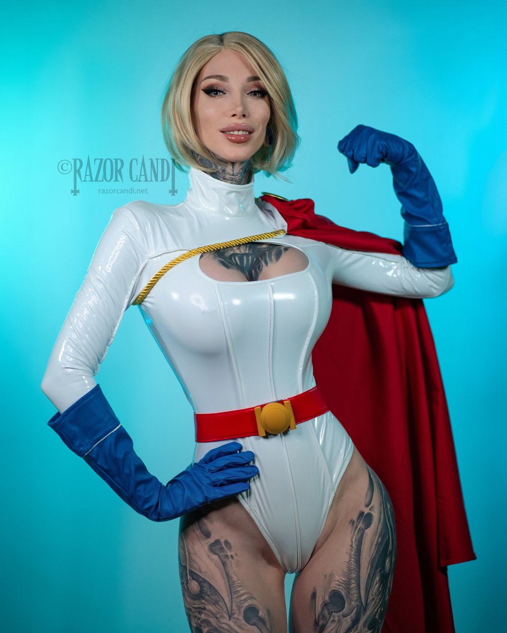 POWER GIRL 8x10inch signed print