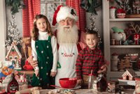 Image 3 of Nov 18th Cookies with Santa White kitchen 