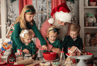 Image 1 of Nov 18th Cookies with Santa White kitchen 
