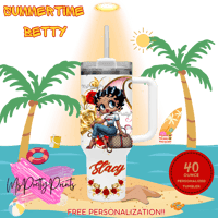 Image 3 of Personalized Betty Boop 40-ounce Tumblers