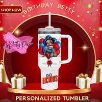 Image 5 of Personalized Betty Boop 40-ounce Tumblers