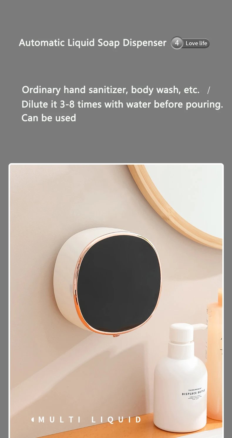 Automatic Foam Soap Dispensers For Bathroom Smart Washing Hand Machine