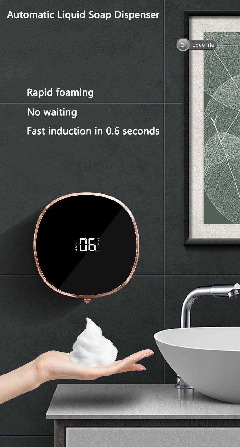 Automatic Foam Soap Dispensers For Bathroom Smart Washing Hand Machine