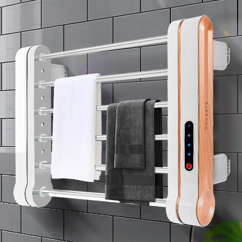 Bathroom Electric Towel Rack Smart Heated Towel Radiator with UV Lamp
