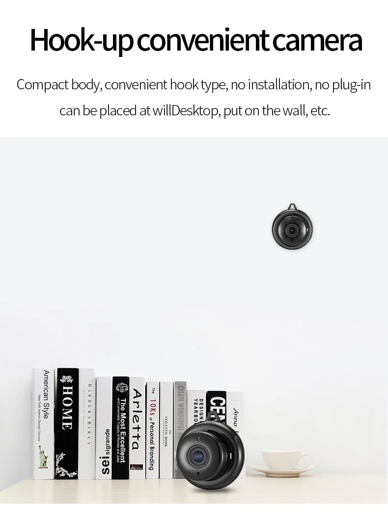 Mini Wifi IP Camera 1080P Baby Monitor Indoor Safety Security Camcorder