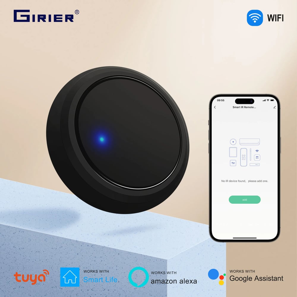 GIRIER Tuya WiFi Smart IR Remote Control Hub