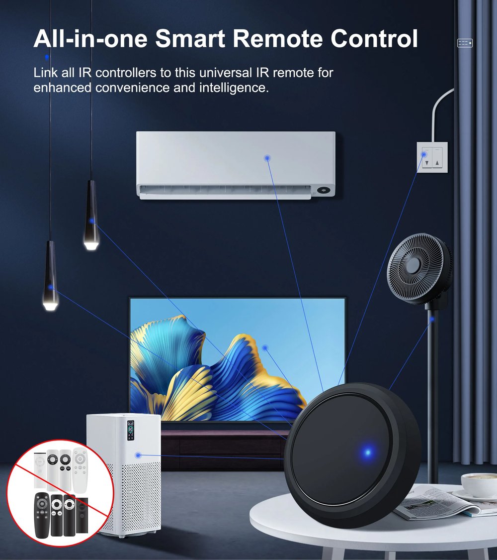 GIRIER Tuya WiFi Smart IR Remote Control Hub