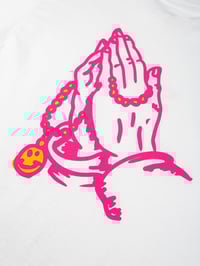 Image 4 of Pray or Prey Tee - white