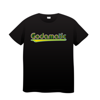 Image 1 of Green, Blue Retro Godamatic Tee