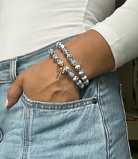 Image 4 of Floral Beaded Bow Bracelet